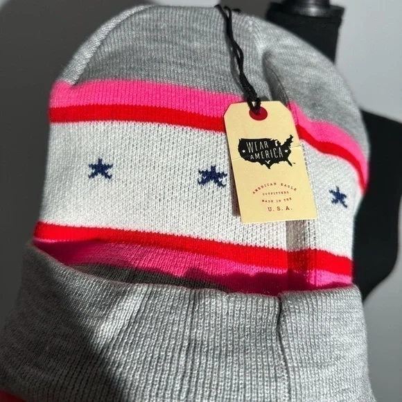 American Eagle Outfitters “I ❤️ USA” Beanie Hat - Picture 4 of 10